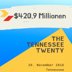 The Tennessee Twenty - Powerball Syndicate Winners - $420 Million